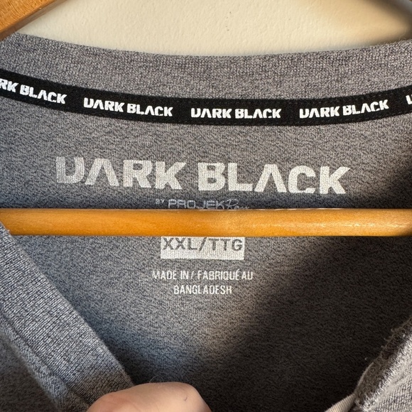 Dark Black‎ by Projek Raw XXL Men's Long Sleeve T-Shirt Marled Gray Streetwear - Picture 2 of 14